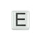ELEMENTO LETTERA IN CERAMICA BIANCA DCHFE3321